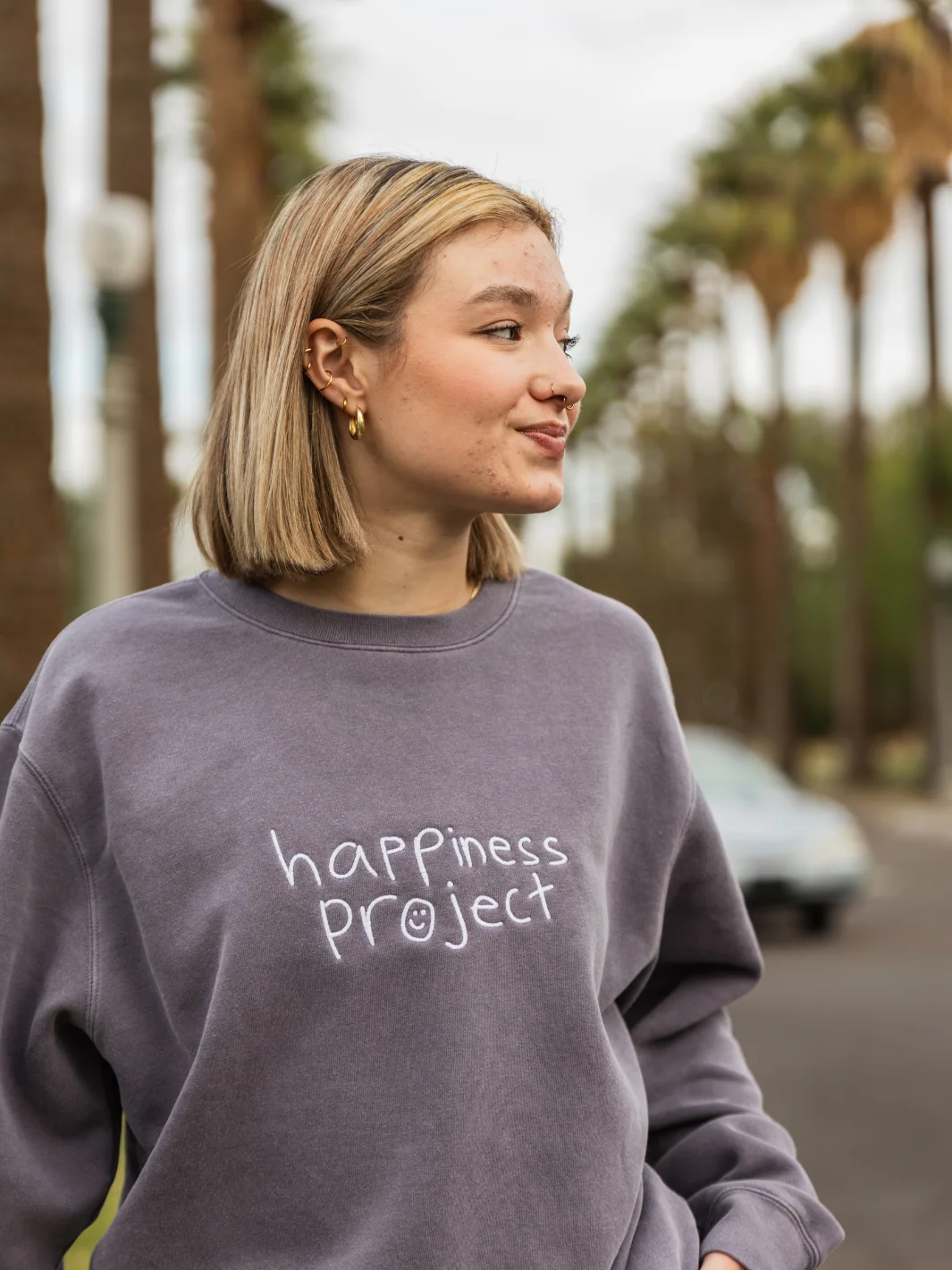 Dear Person Behind Me Crewneck - Vintage Purple - Image 4