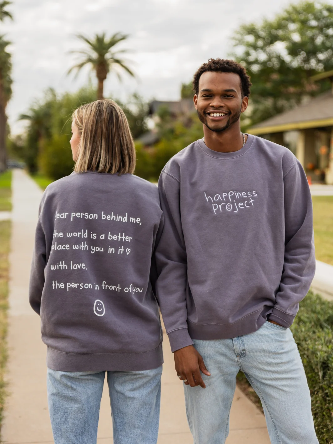 Dear Person Behind Me Crewneck - Vintage Purple - Image 5