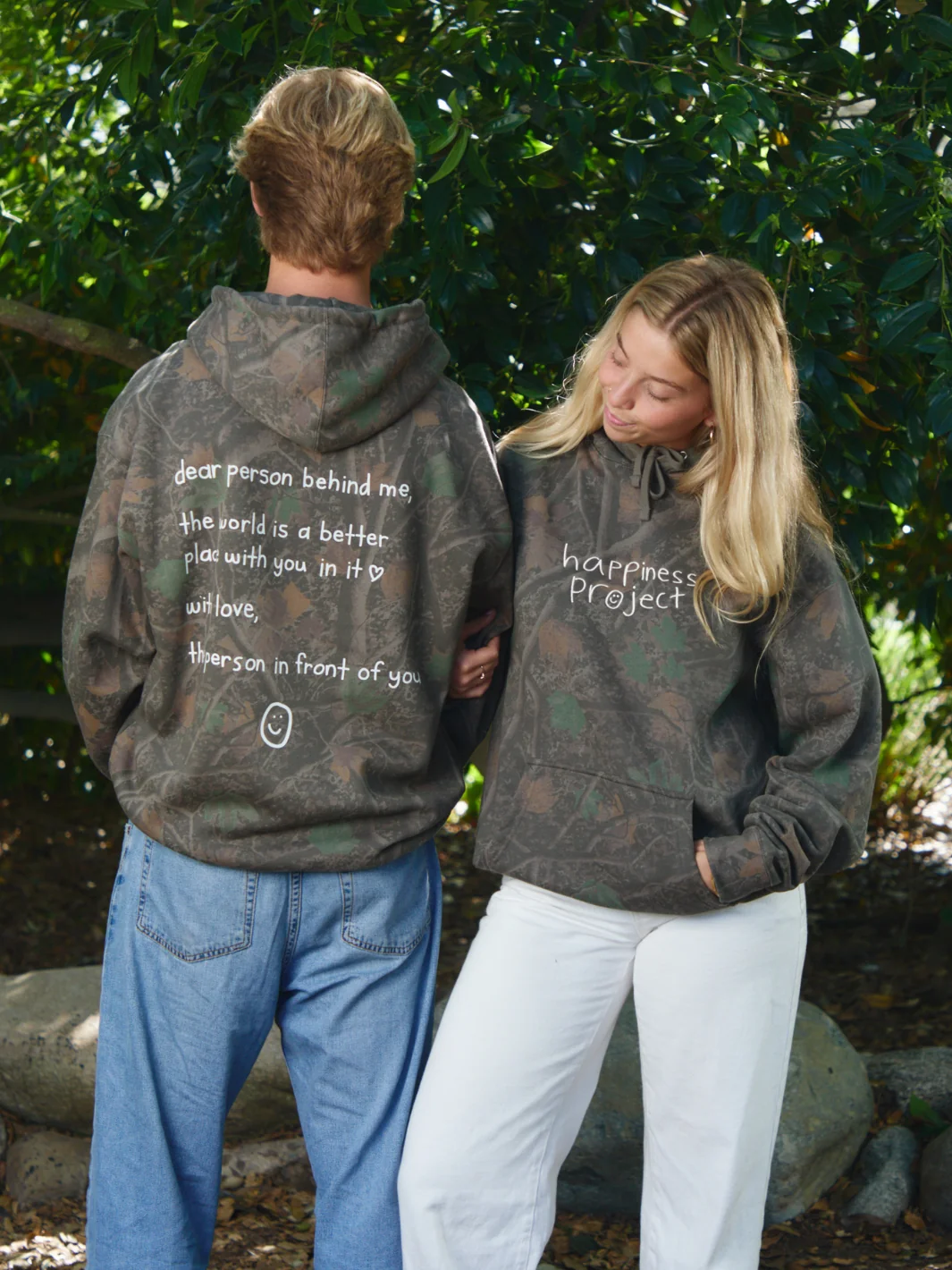 Dear Person Behind Me Hoodie - Dark Camo - Image 7