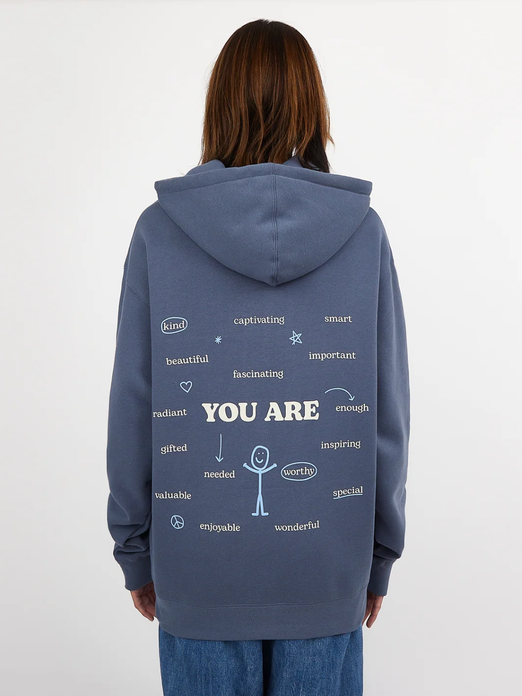 Encourage Hoodie - Vintage Blue - Image 6