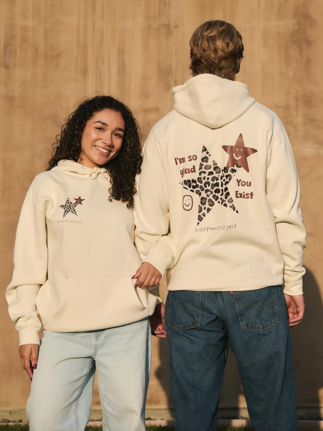Glad You Exist Hoodie - Cream - Image 2