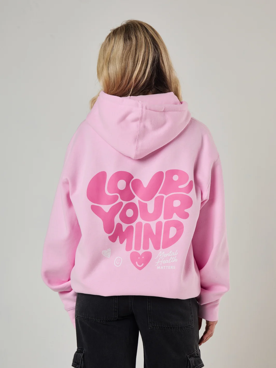 Love Your Mind Hoodie - Pink - Image 4