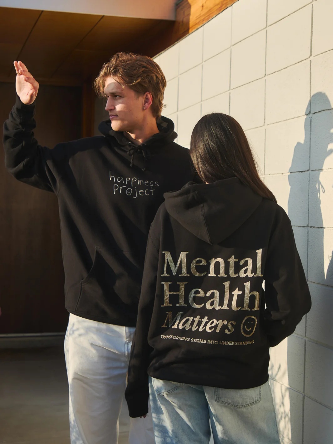 Mental Health Matters Hoodie - Black/Camo - Image 3