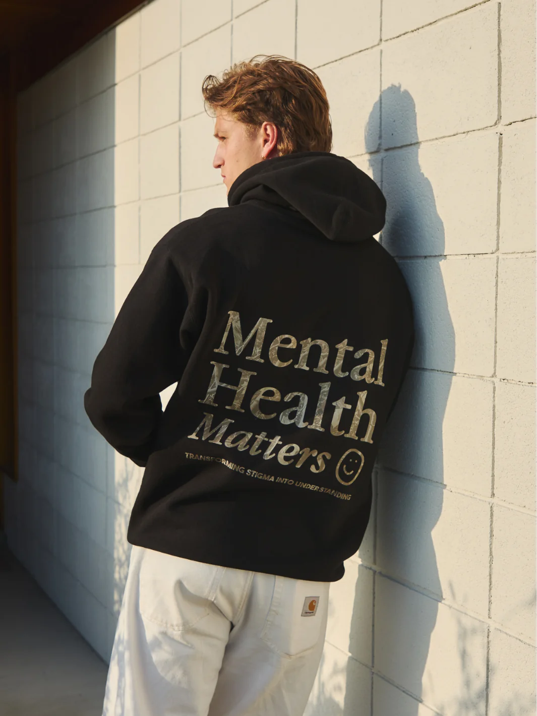 Mental Health Matters Hoodie - Black/Camo - Image 5