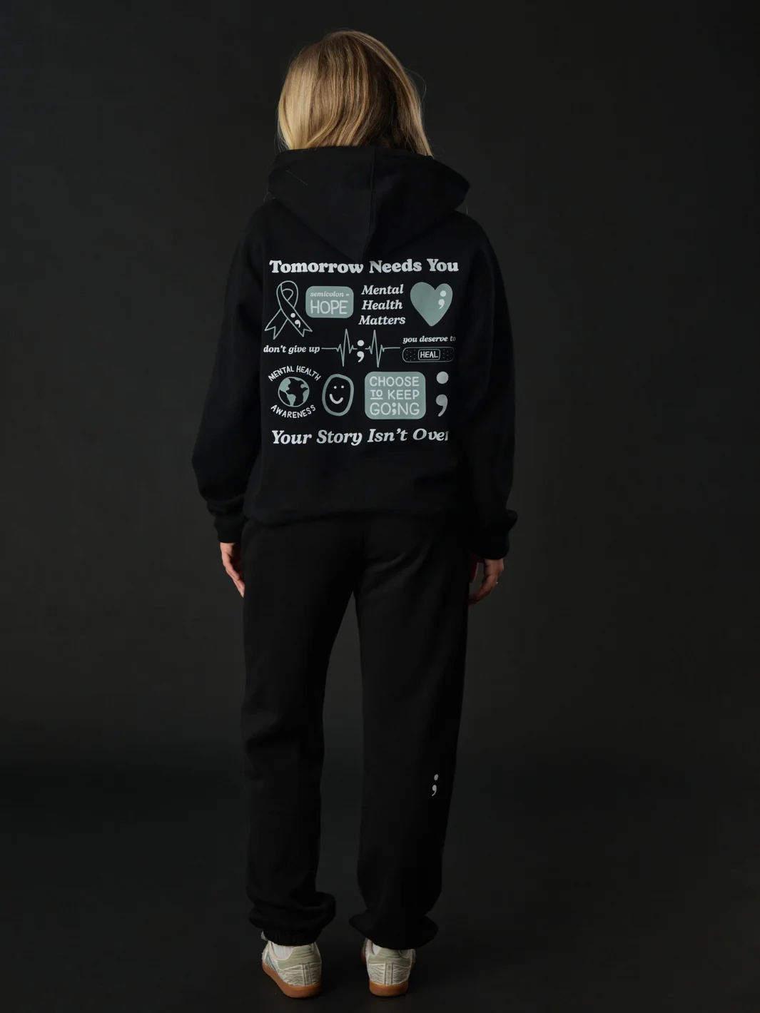 Semicolon Hoodie + Sweatpants Set - Image 4