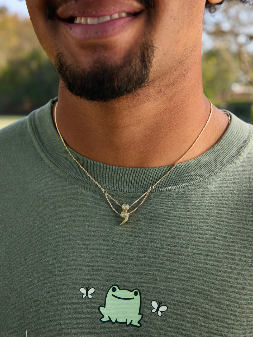 Semicolon Pendant Necklace - Image 5